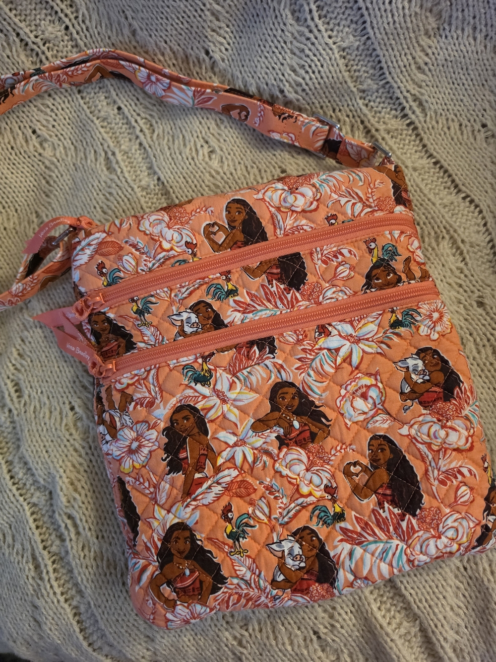 Vera Bradley Coral Moana Floral Crossbody Bag